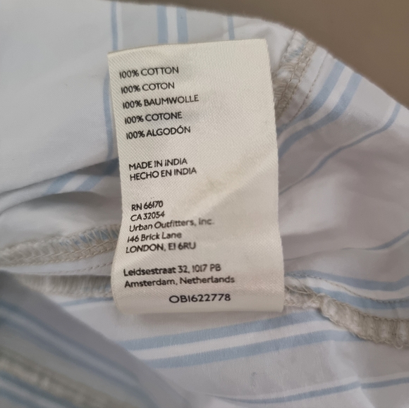 We The Free Light Blue & White Striped Button-Down Shirt - Picture 7 of 7